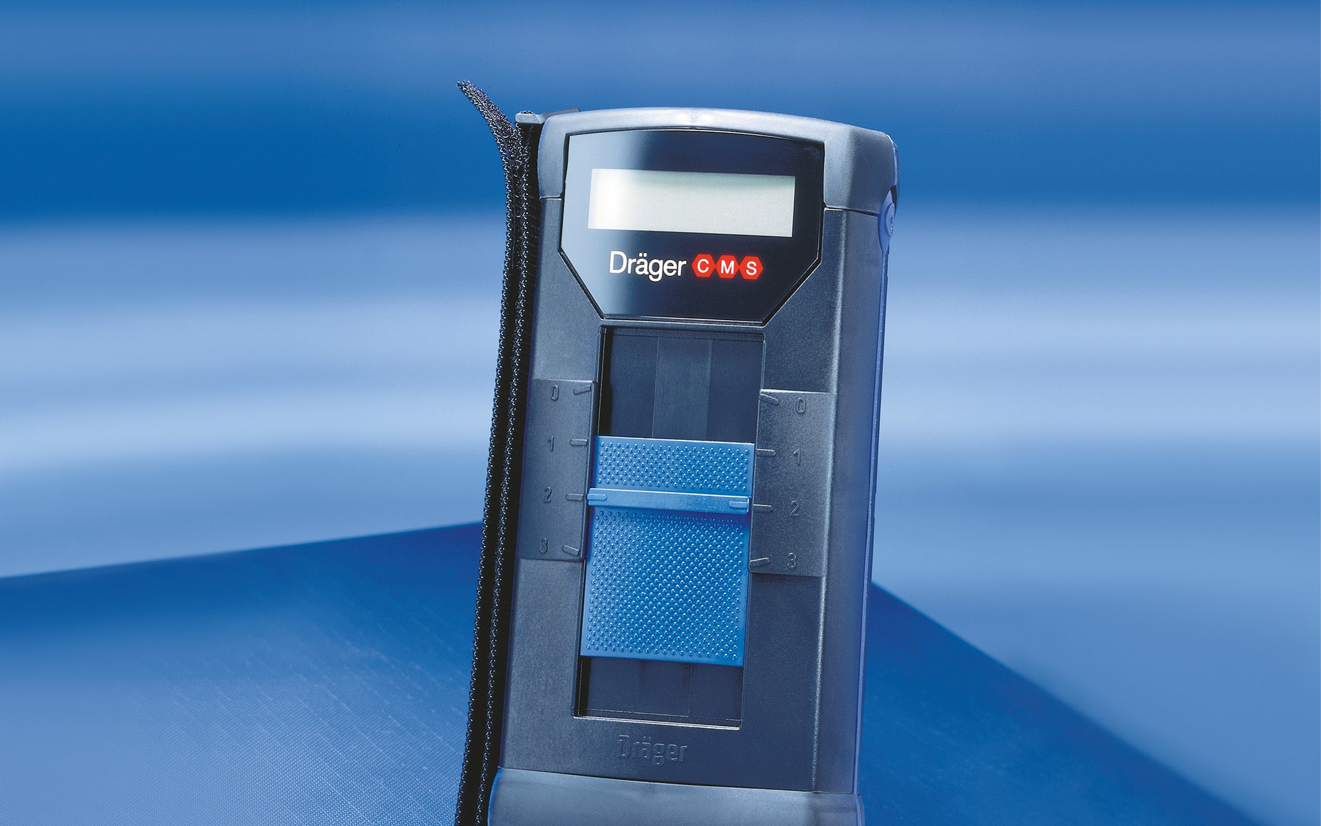 Dark blue Gas meter for Dräger Germany by ITO Design, created in 1994