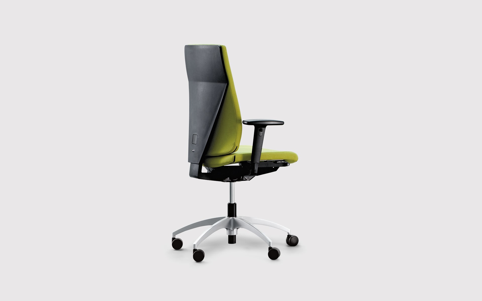 K+N Signeta office chair by ITO Design with bright green upholstery