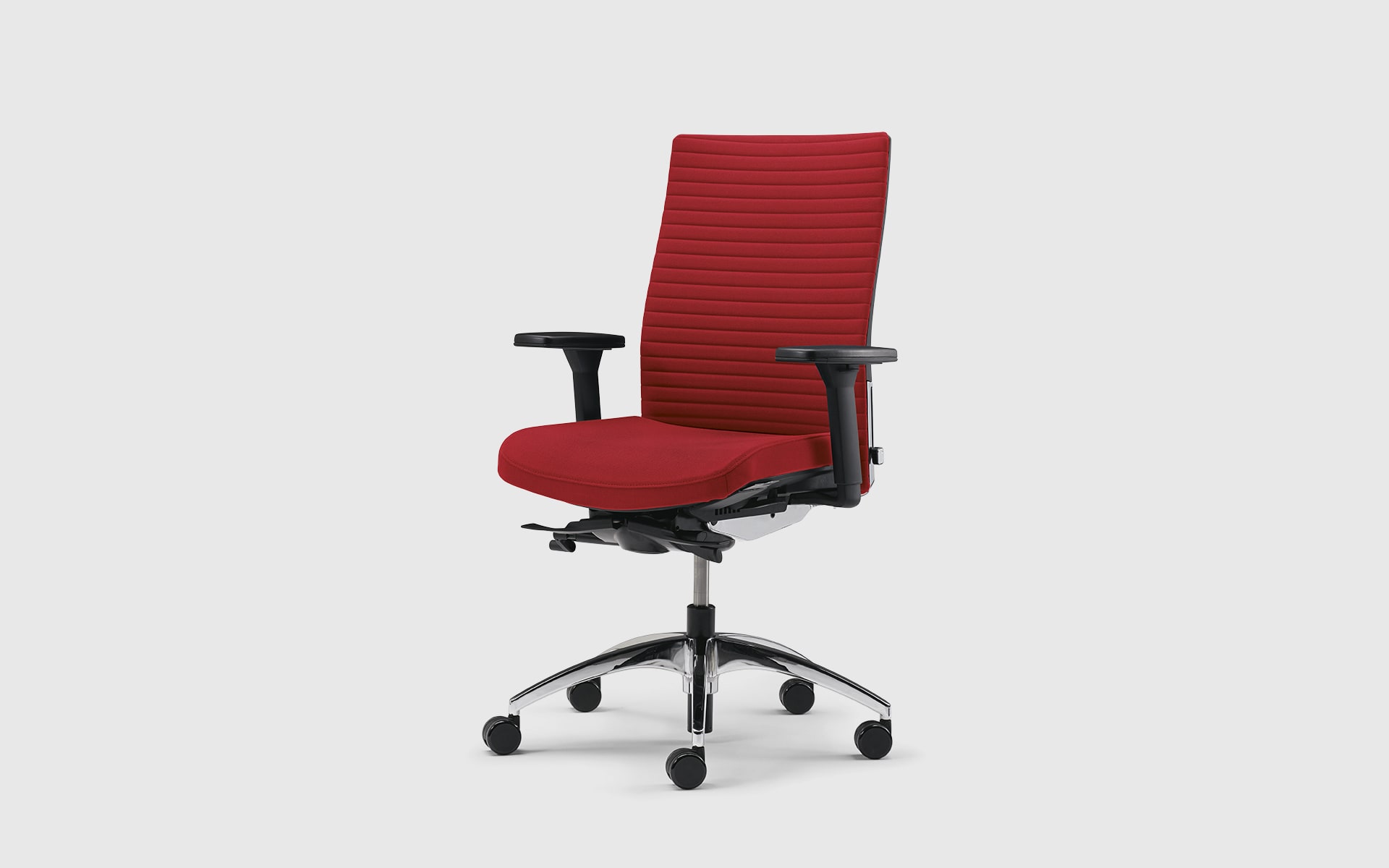 K+N Okay II executive office chair by ITO Design with red upholstery