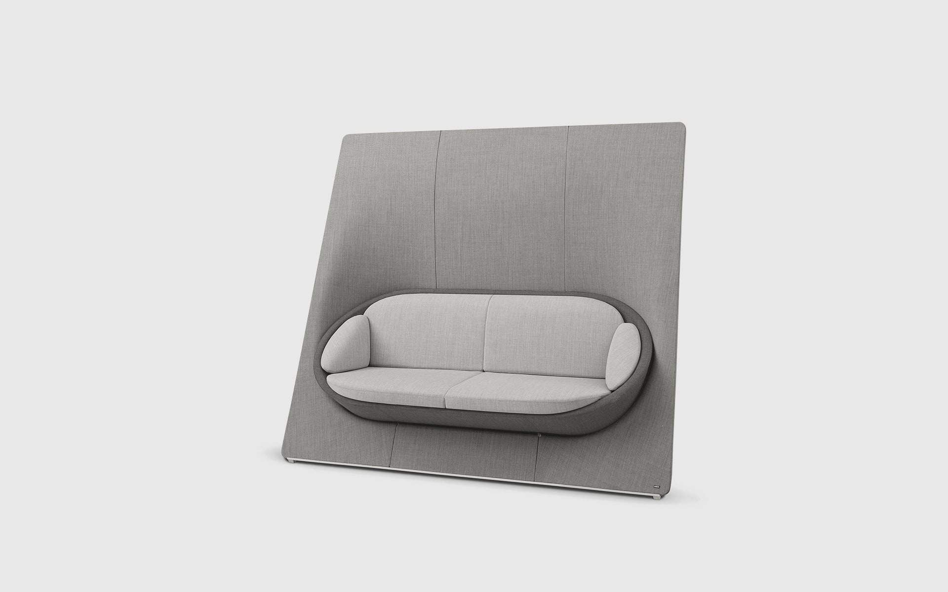 Profim Wyspa lounge seating system by ITO Design in dusky pink and gray