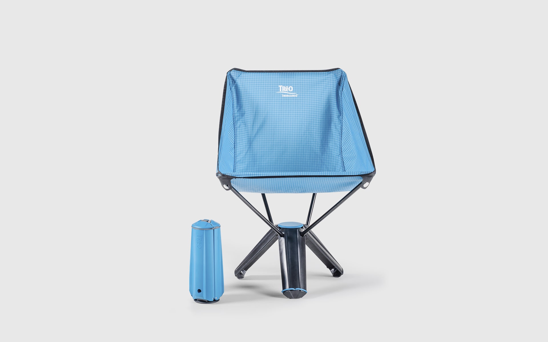 Collapsable outdoor chair Therm-a-Rest Treo by ITO Design in blue