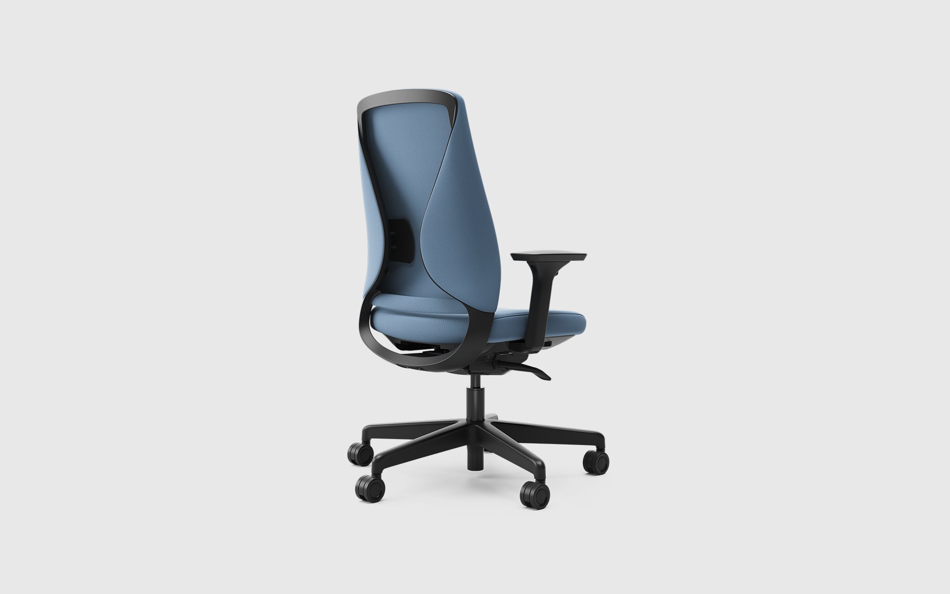 Comfordy Silhouette office chair by ITO Design with light blue upholstery