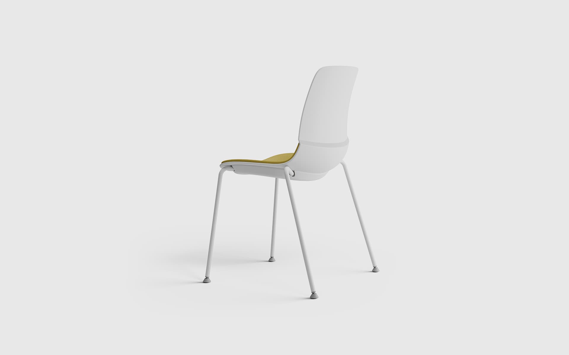 The Patra Mika multi-purpose chair by ITO Design in ochre-colored upholstery