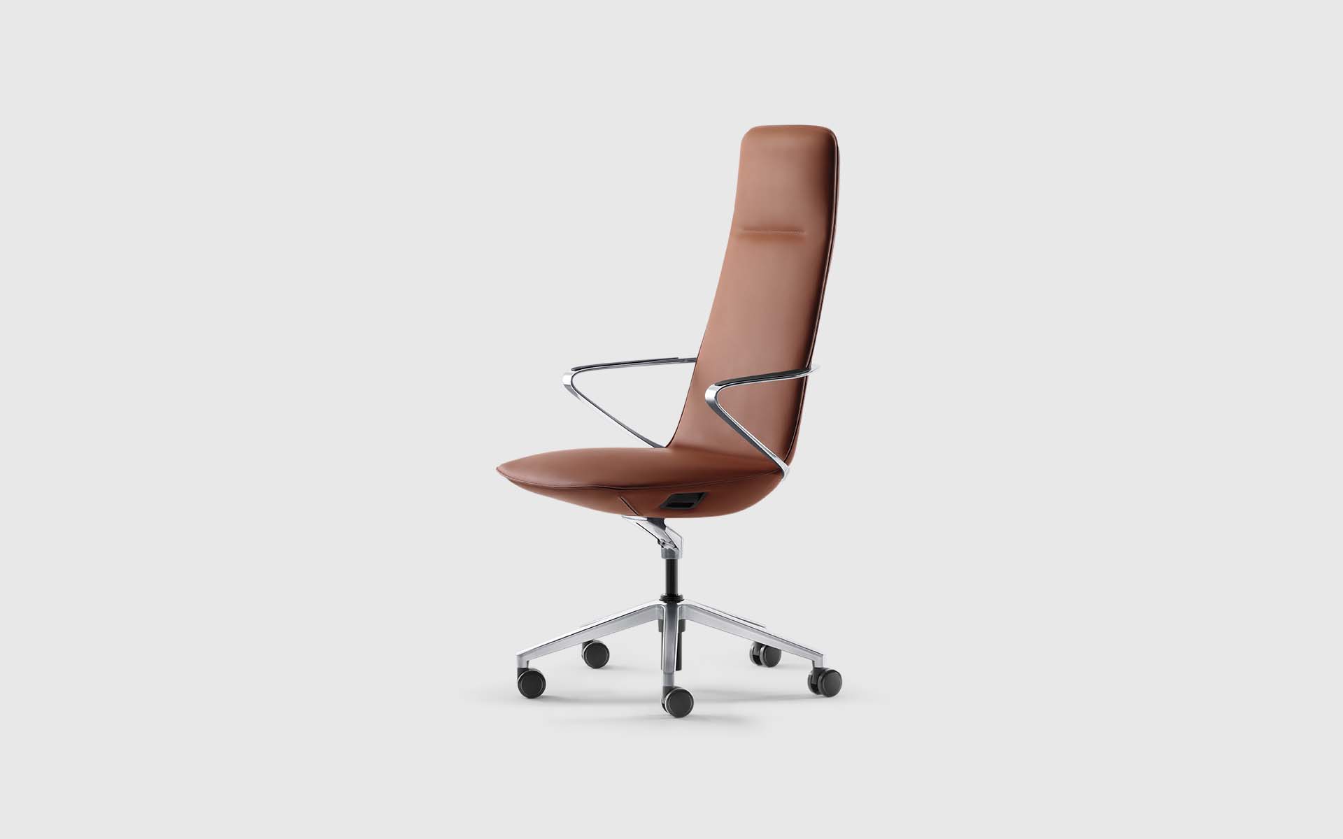 Goodtone Amola leather chair by ITO Design in brown